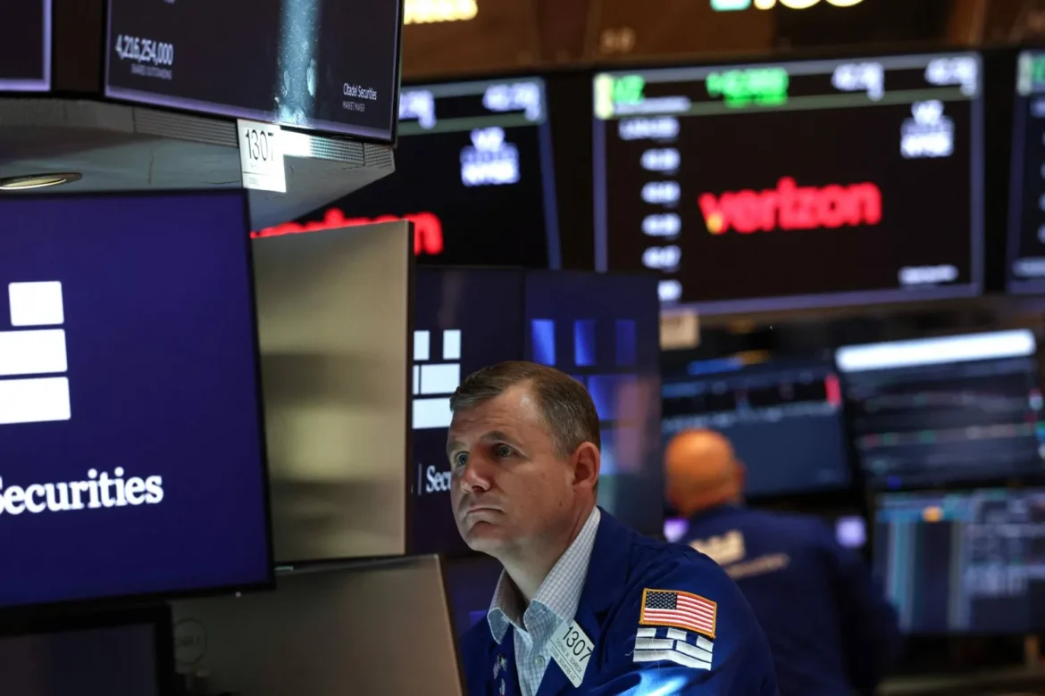 متداول يعمل في بورصة نيويورك